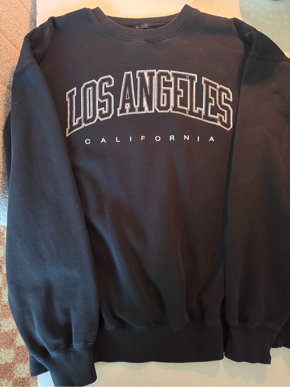 Brandy Melville/John Galt Los Angeles California Black Crewneck Sweatshirt